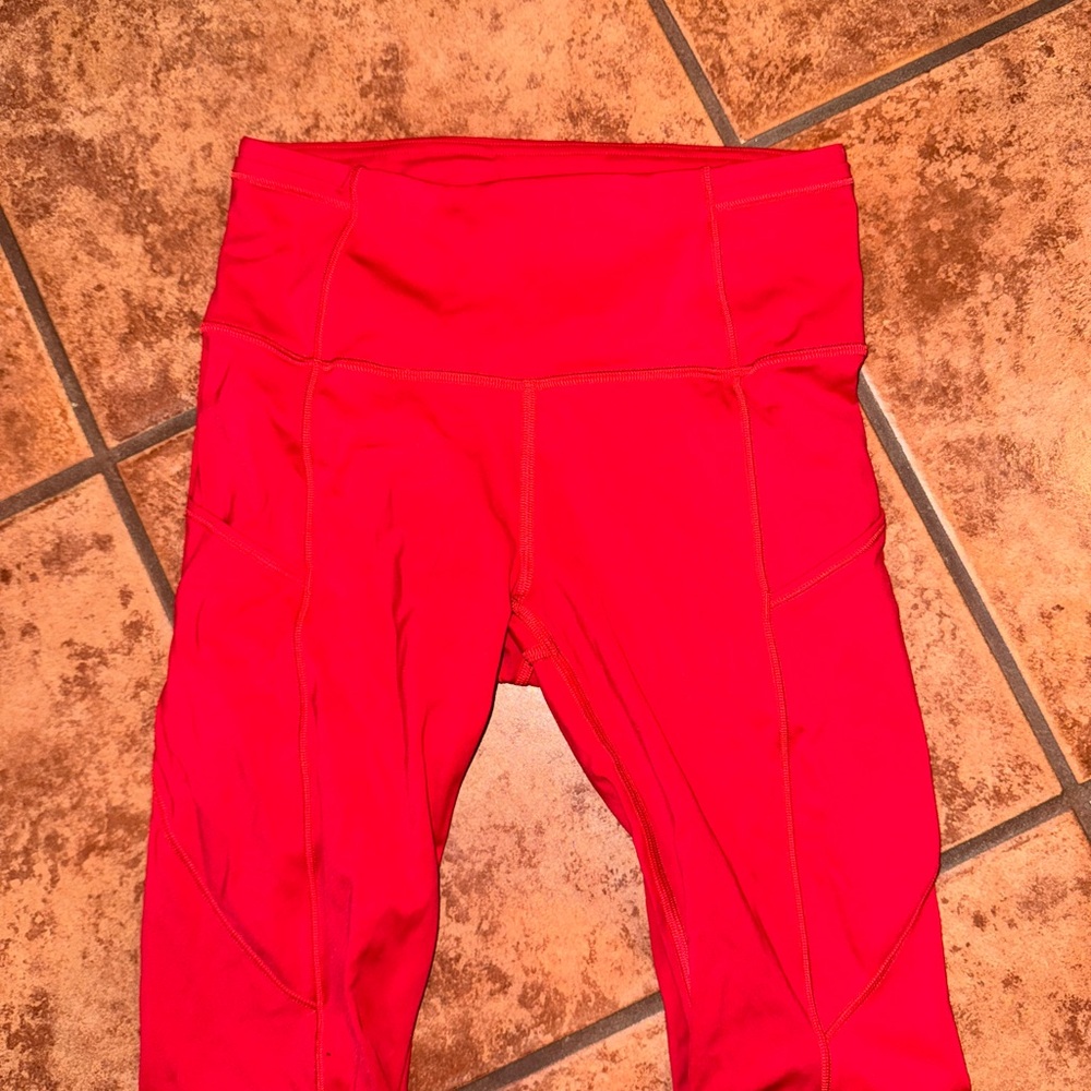 Lululemon Athletica Red Leggings
